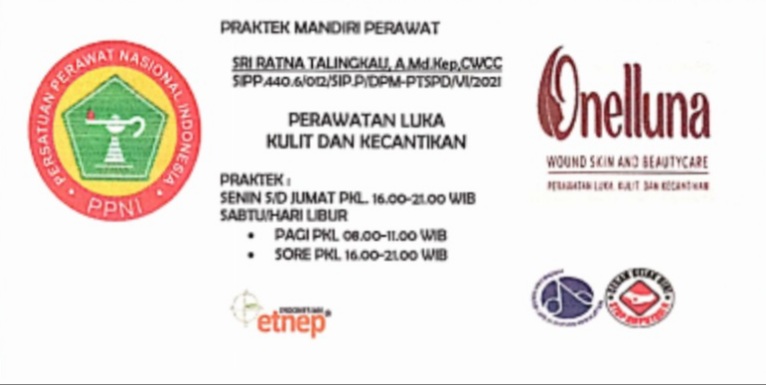 PROFILE ONELLUNA WOUND SKIN AND BEAUTY CARE  (Perawatan Luka Kulit dan Kecantikan)