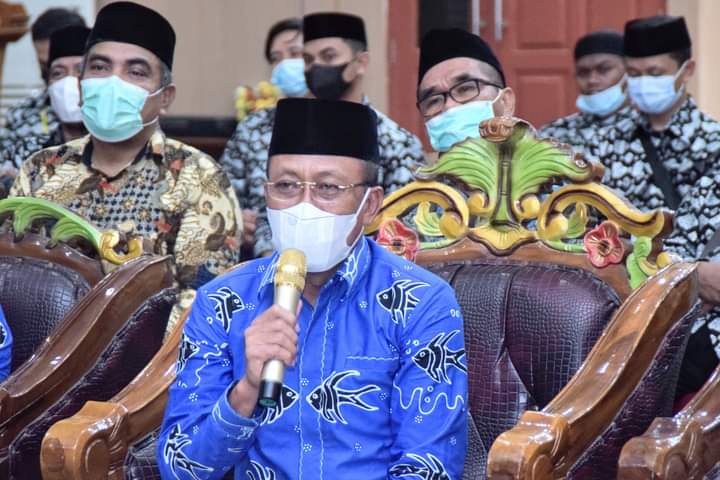 Wabup H. Djira Bersama Kafilah Morut Ikuti Pembukaan STQH ke-26 Secara Virtual dari Ruang Pola.