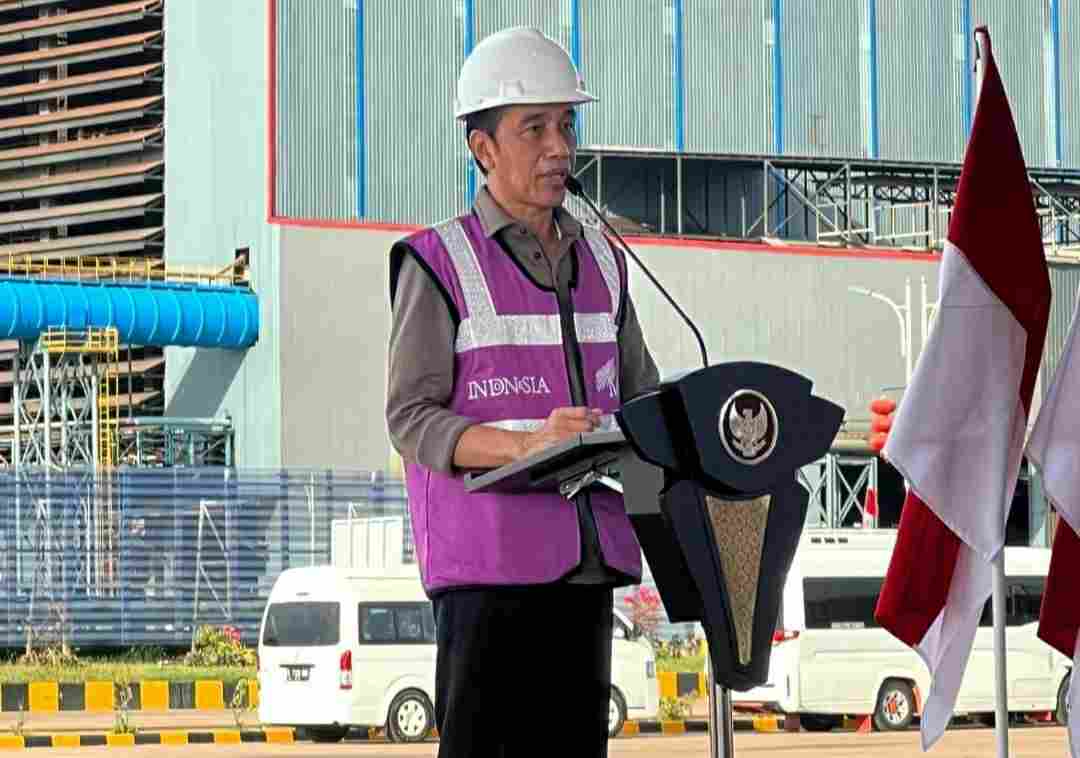 Presiden Jokowi Resmikan Smelter PT Gunbuster Nickel Industry
