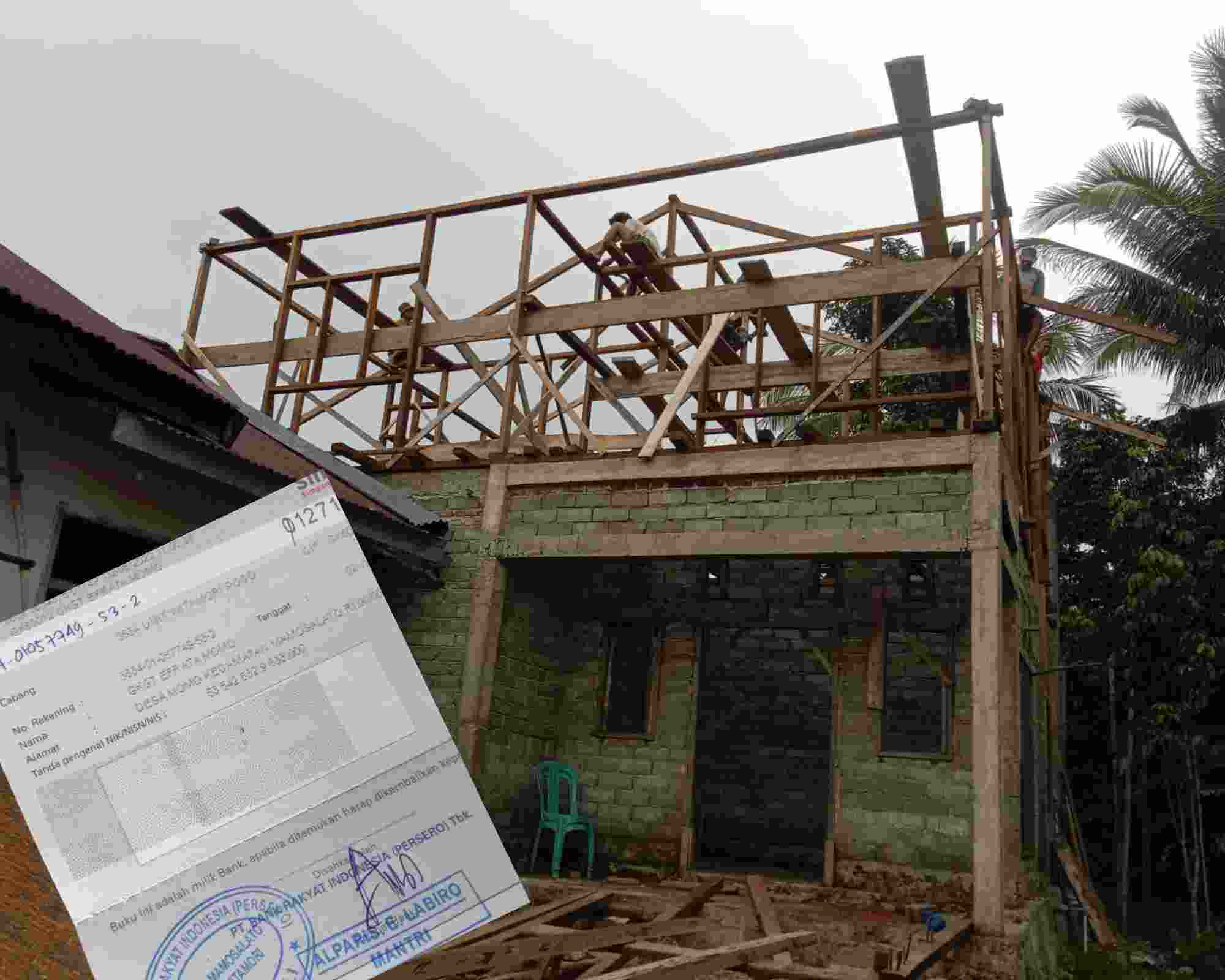 BANTU JEMAAT EFRATA SUKU WANA DALAM BENTUK DONASI UNTUK PEMBAYARAN PASTORI