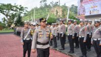 Kapolres Morut pimpin apel Gelar Pasukan Ops Patuh 2025