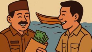 Kades Moleno dan Kaurnya, Diduga Terlibat Kongkalikong Bantuan Perahu