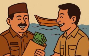 Kades Moleno dan Kaurnya, Diduga Terlibat Kongkalikong Bantuan Perahu